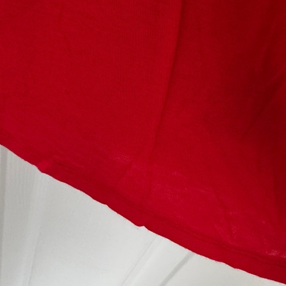 Urbanology Red Short-Sleeve Ruffle Tee - Picture 5 of 5